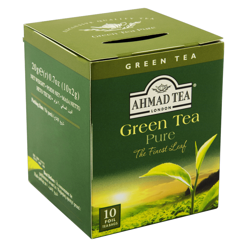 Chá Verde Pure Ahmad Tea London 10 Unidades de 20g