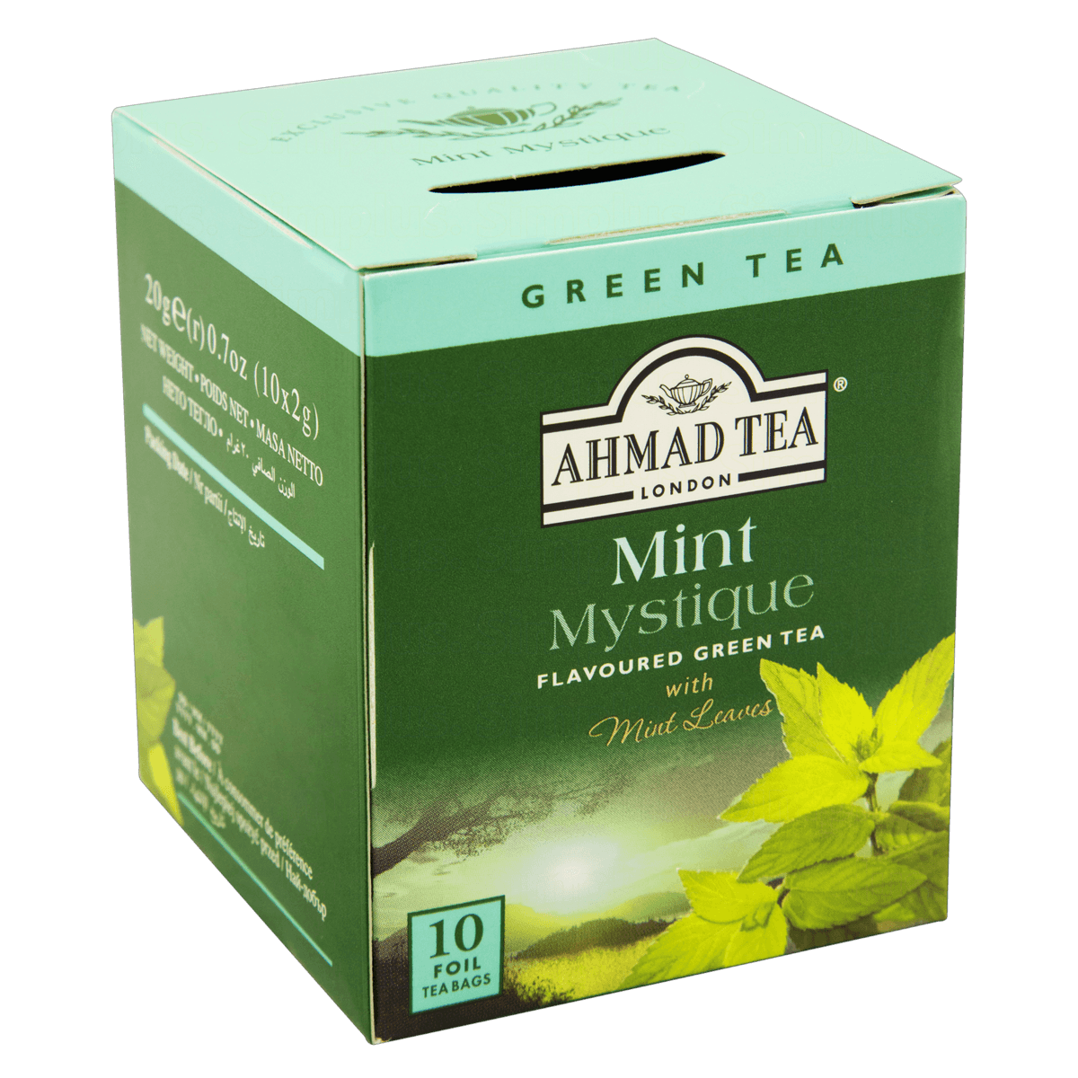 Chá Verde Pure Ahmad Tea London 10 Unidades de 20g