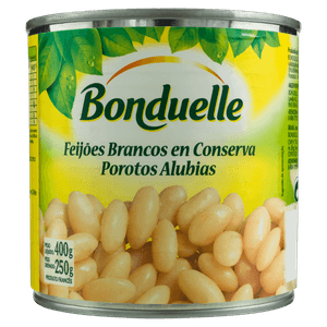 Feijão Branco em Conserva Bonduelle Peso Líquido 400g Peso Drenado 250g
