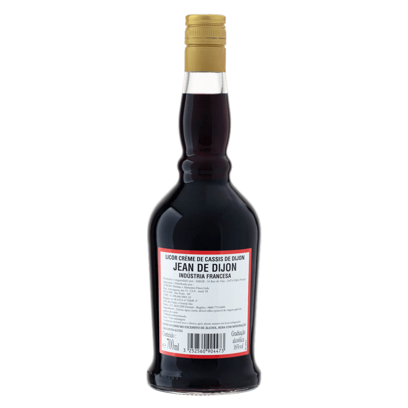 Licor de Creme de Cassis garrafa 70 cl · Jean de Dijon