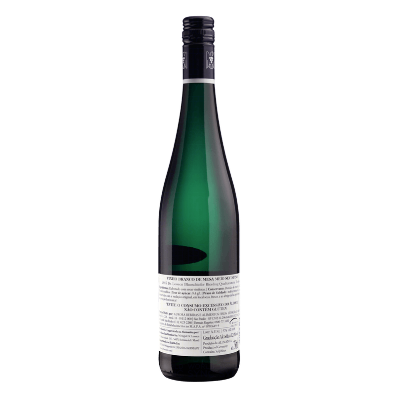 Vinho-Alemao-Branco-Meio-Seco-Blauschiefer-Dr--Loosen-Riesling-Trocken-Mosel-Garrafa-750ml-Verso-3