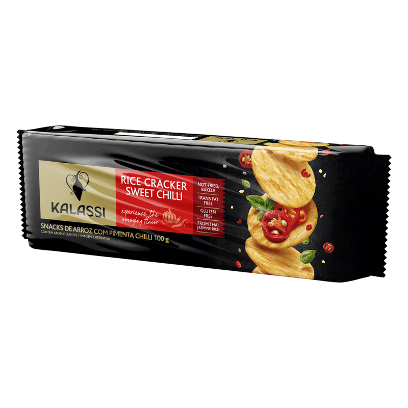 Snack-de-Arroz-com-Pimenta-Chilli-Kalassi-Pacote-100g-Direita-1