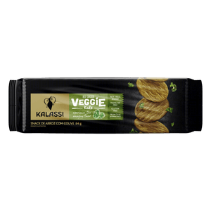 Snack de Arroz com Couve Kalassi Veggie Pacote 84g