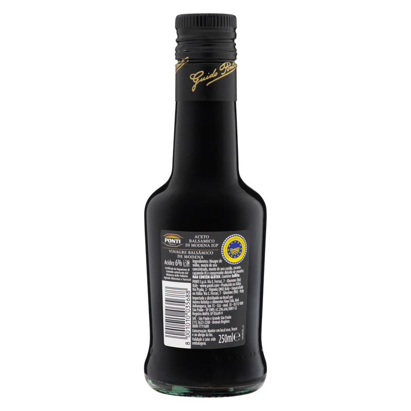 Vinagre-Balsamico-de-Modena-Ponti-Classic-Vidro-250ml-Verso-1
