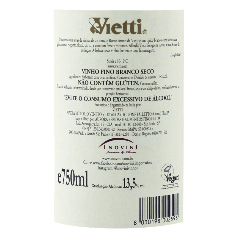 Vinho-Italiano-Branco-Seco-Vietti-Roero-Arneis-Garrafa-750ml-Rotulo-3