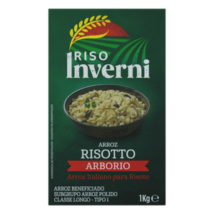 Arroz Arbório Italiano a vácuo para Risoto Riso Inverni Caixa 1kg