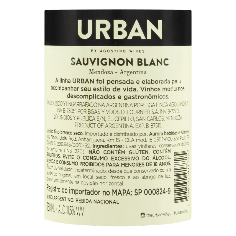 Vinho-Argentino-Branco-Seco-Urban-Sauvignon-Blanc-Garrafa-750-ml