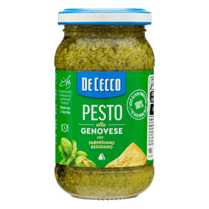 Molho Pesto Alla Genovese com Azeite de Oliva Extra Virgem De Cecco Vidro 190g