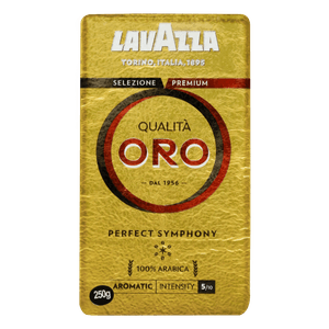 Café Torrado e Moído 100% Premium Arábica Lavazza Qualità Oro Vácuo 250g