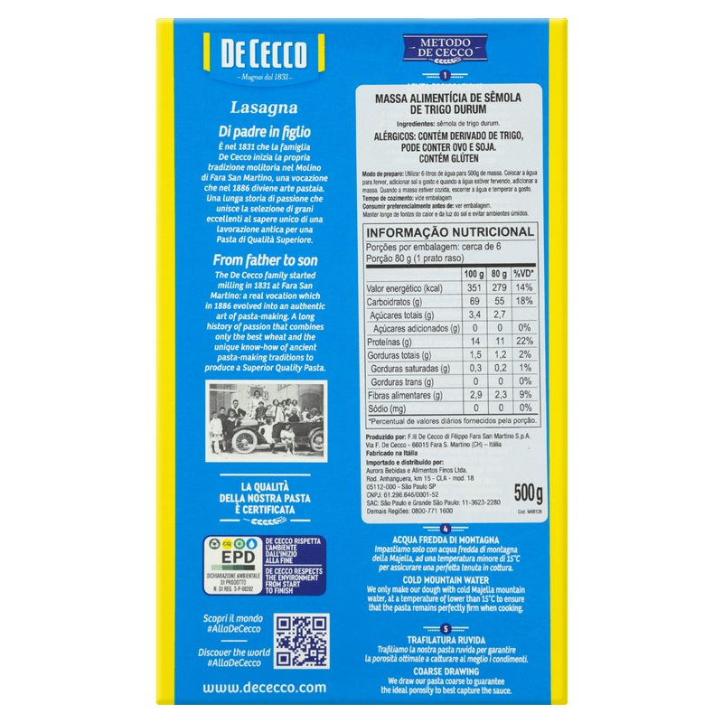 Massa-de-Lasanha-de-Trigo-Grano-Duro-502-De-Cecco-Caixa-500g