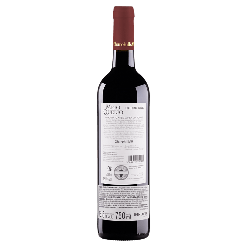 Vinho-Portugues-Tinto-Seco-Churchill-s-Meio-Queijo-DOC-Douro-Garrafa-750ml