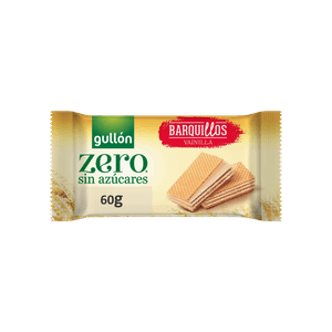 Wafer Espanhol Gullón Zero Baunilha 60g