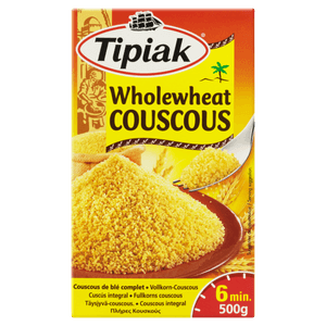 Couscous Marroquino integral de Trigo Duro Tipiak Caixa 500g