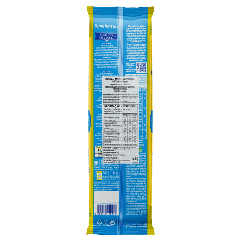 Macarrao-de-Trigo-Grano-Duro-Spaghettini-11-De-Cecco-Pacote-500g