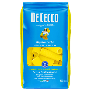 Macarrão de Trigo Grano Duro Rigatoni 24 De Cecco Pacote 500g