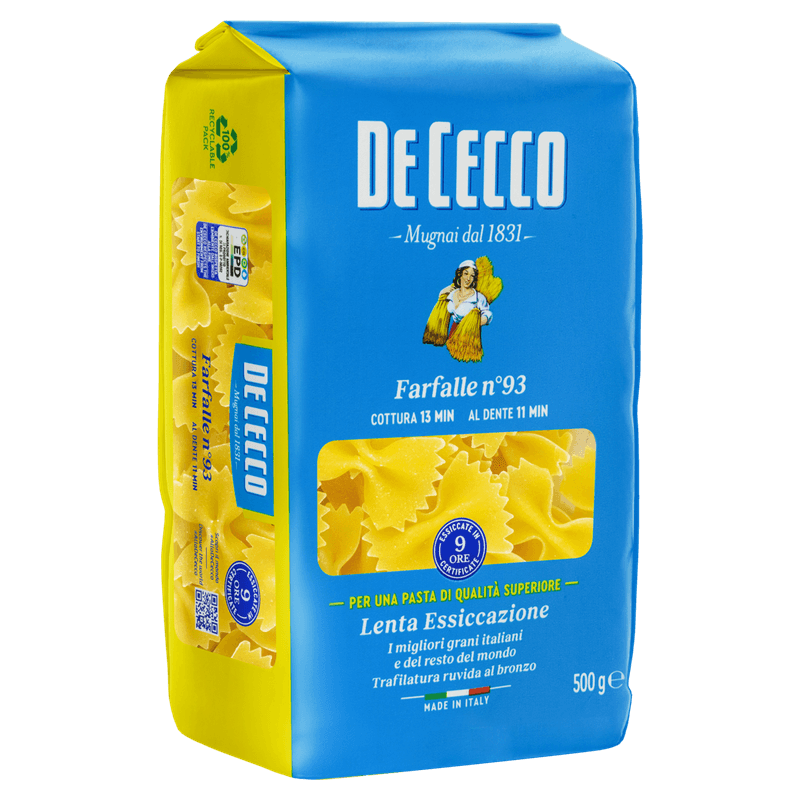Macarrao-de-Trigo-Grano-Duro-Farfalle-93-De-Cecco-Pacote-500g