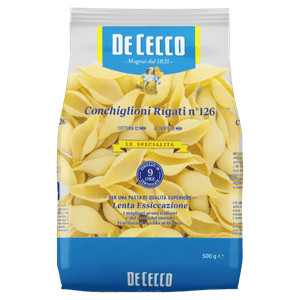 Macarrão de Trigo Grano Duro Conchiglioni Rigati 126 De Cecco Pacote 500g