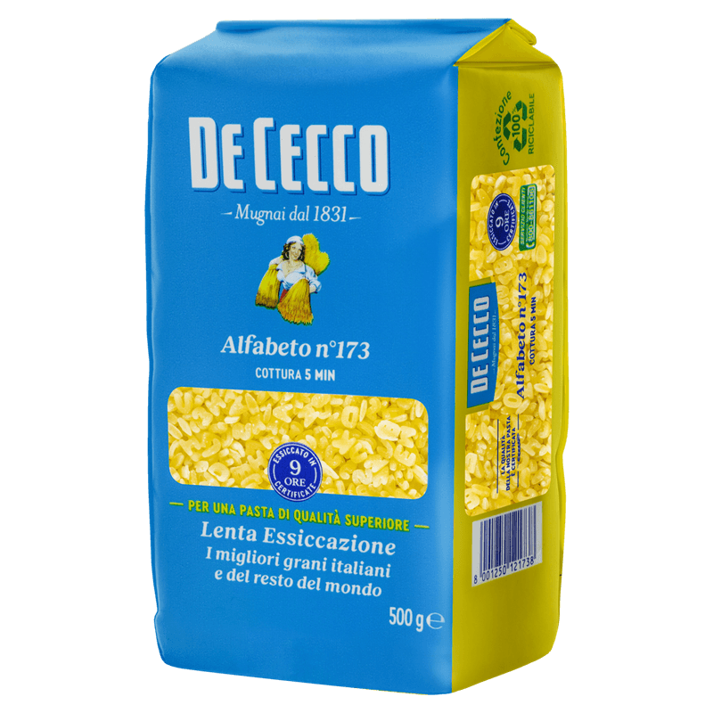 Macarrao-de-Trigo-Grano-Duro-Alfabeto-173-De-Cecco-Pacote-500g