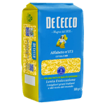 Macarrao-de-Trigo-Grano-Duro-Alfabeto-173-De-Cecco-Pacote-500g