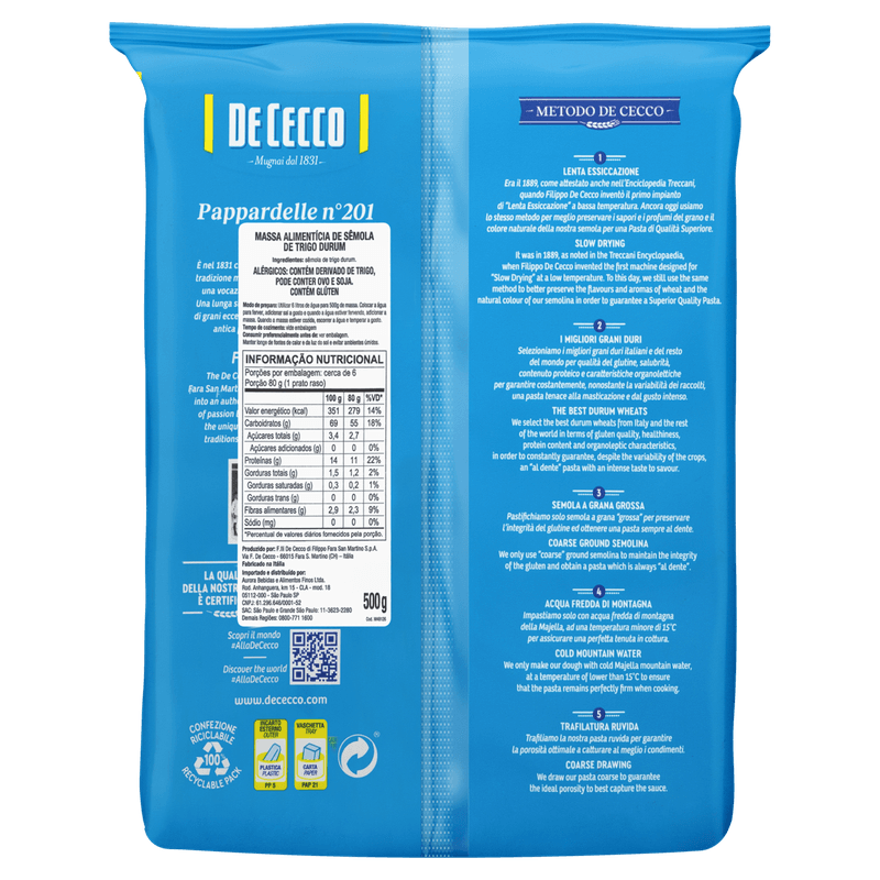 Macarrao-de-Trigo-Grano-Duro-Pappardelle-201-De-Cecco-Pacote-500g