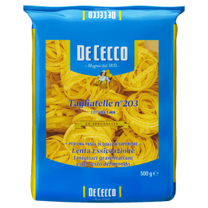 Macarrão de Trigo Grano Duro Tagliatelle 203 De Cecco Pacote 500g