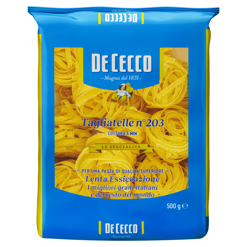 Macarrao-de-Trigo-Grano-Duro-Tagliatelle-203-De-Cecco-Pacote-500g