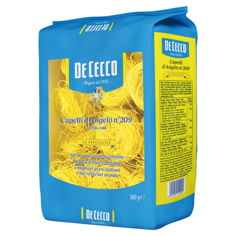Macarrao-de-Trigo-Grano-Duro-Capelli-d’Angelo-209-De-Cecco-Pacote-500g