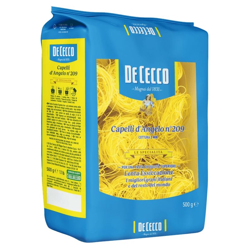 Macarrao-de-Trigo-Grano-Duro-Capelli-d’Angelo-209-De-Cecco-Pacote-500g