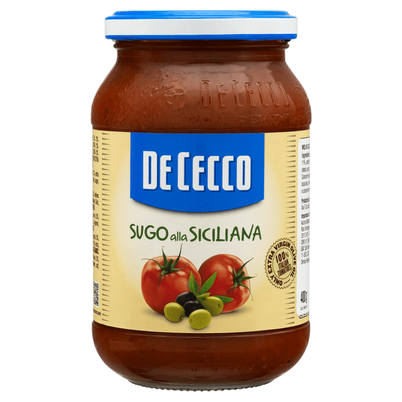 Molho-de-Tomate-Sugo-alla-Siciliana-com-Azeitona-De-Cecco-Vidro-400g