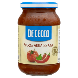 Molho de Tomate Sugo all’Arrabbiata com Pimenta Chilli De Cecco Vidro 400g