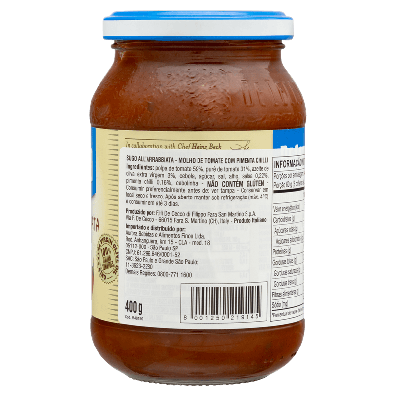 Molho-de-Tomate-Sugo-all-Arrabbiata-com-Pimenta-Chilli-De-Cecco-Vidro-400g