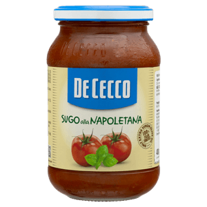 Molho de Tomate Sugo alla Napoletana com Manjericão De Cecco Vidro 400g