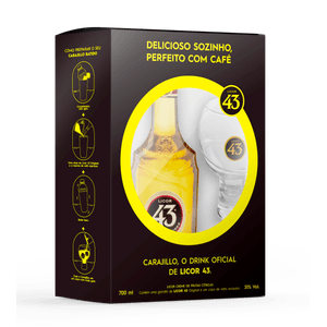Kit Licor 43 Original Garrafa 700 ml + 1 Copo Balon de Vidro