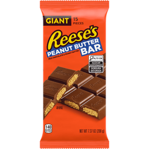 Chocolate ao Leite com Pasta de Amendoim Reese's Giant Bar 208g