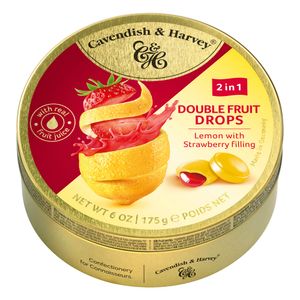 Bala Alemã Cavendish e Harvey Duo Fruit Lemon filled Strawberry 175g