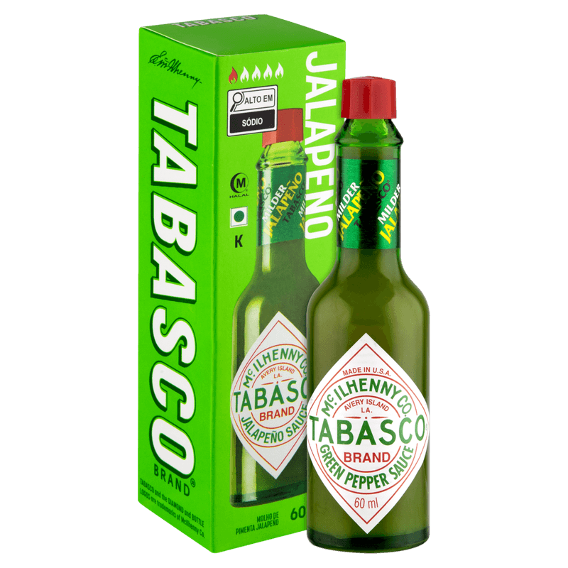 Molho-de-Pimenta-Jalapeño-Verde-Suave-TABASCO®-Vidro-60ml