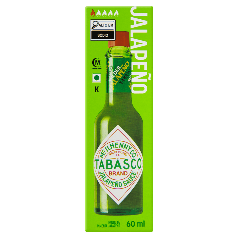 Molho-de-Pimenta-Jalapeño-Verde-Suave-TABASCO®-Vidro-60ml