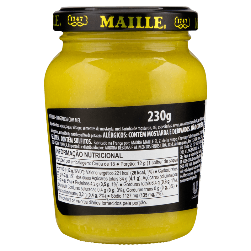 Mostarda-Dijon-com-Mel-Maille-Vidro-230g