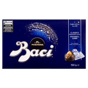 Bombom Italiano Amargo com Recheio de Avelã Perugina Baci Caixa 150g