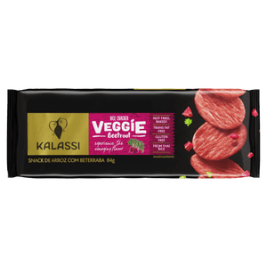 Snack de Arroz com Beterraba Kalassi Veggie Pacote 84g