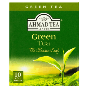 Chá Verde Pure Ahmad Tea London Caixa 20g 10 Unidades