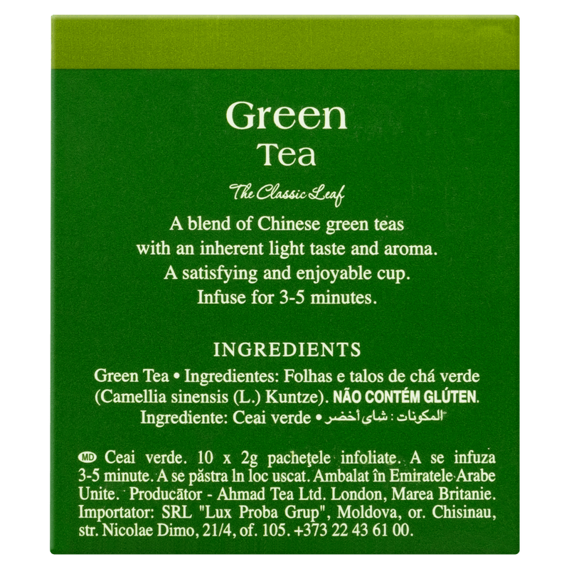 Cha-Verde-Pure-Ahmad-Tea-London-Caixa-20g-10-Unidades