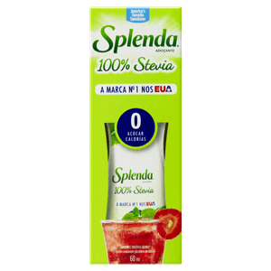 Adoçante Dietético Líquido 100% Stevia Splenda Caixa 60ml