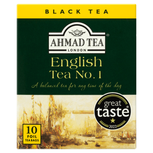 Chá Preto English Tea No. 1 Ahmad Tea London Caixa 20g 10 Unidades