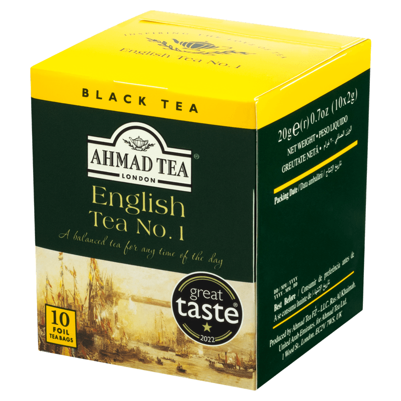 Cha-Preto-English-Tea-No.-1-Ahmad-Tea-London-Caixa-20g-10-Unidades