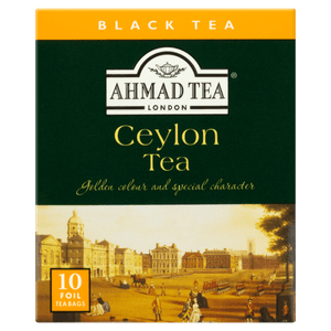 Chá Preto Ceylon Ahmad Tea London Caixa 20g 10 Unidades