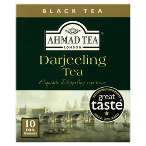 Chá Preto Darjeeling Ahmad Tea London Caixa 20g 10 Unidades