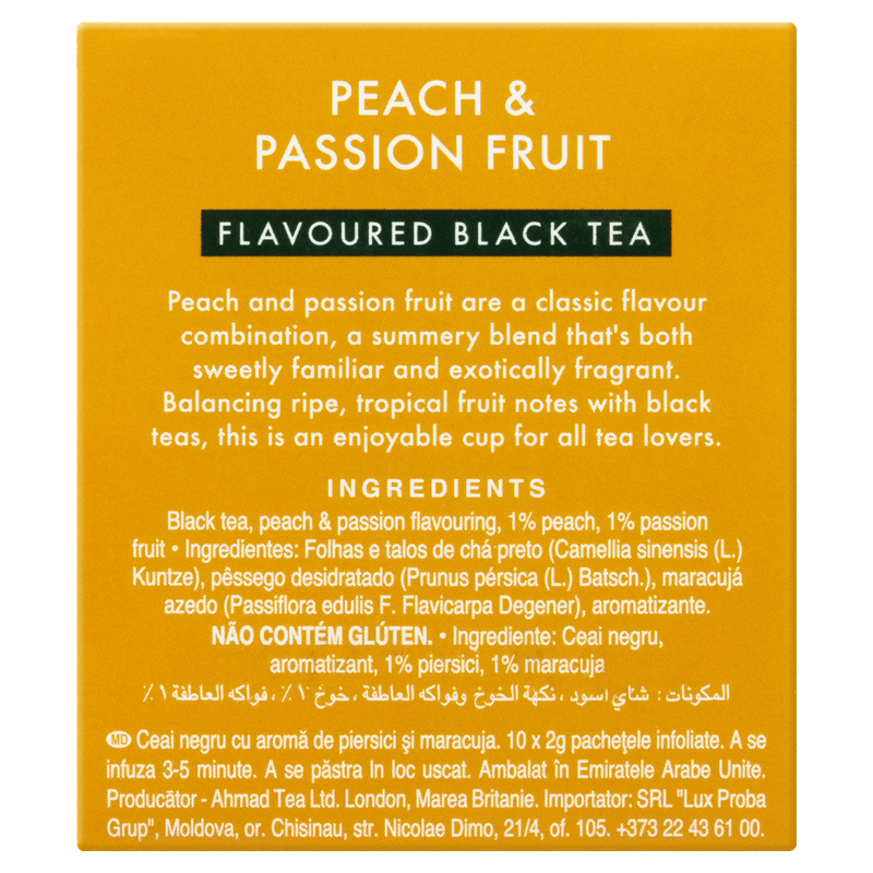 Cha-Preto-Peach-e-Passion-Fruit-Ahmad-Tea-London-Caixa-20g-10-Unidades