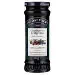 Geleia-de-Cranberry-e-Mirtilo-sem-Adicao-de-Acucar-St.-Dalfour-Vidro-284g
