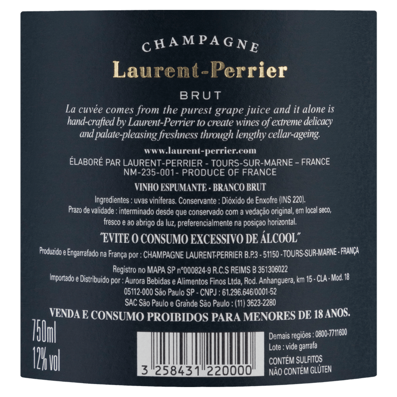 Champagne-Frances-Branco-Brut-La-Cuvee-Laurent-Perrier-Chardonnay-Pinot-Noir-Pinot-Meunier-Garrafa-750ml